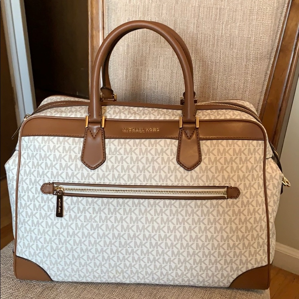 Michael Kors Travel Bag Weekender Vanilla